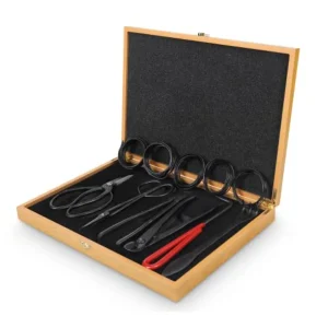 Bonsai Tools Set with Wood Box
